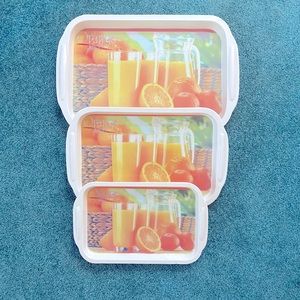 🔖 NWT- Egyptian 3 PCS Serving Trays